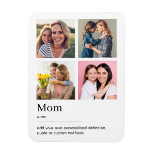 Mum Dictionary Definition Photo Collage Magnet
