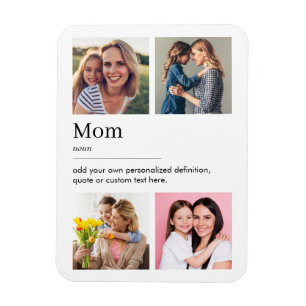 Mum Dictionary Definition Photo Collage Magnet