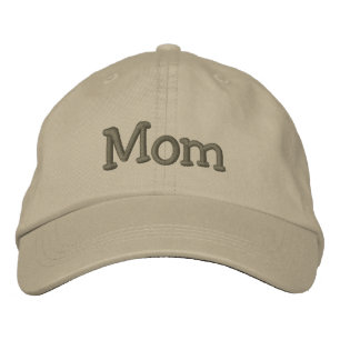 Mum Embroidered Baseball Cap / Hat Khaki
