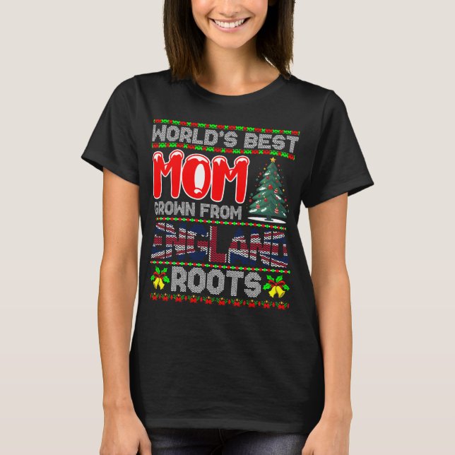 Mum England Christmas Gift Idea Ugly Sweater (Front)