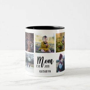 Mum Est. 2018 Custom Photo Mug