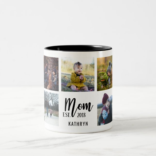 Mum Est. 2018 Custom Photo Mug (Center)