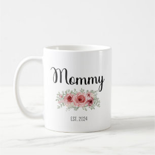 Mum Est 2024 Promoted To Mummy Mama Mug