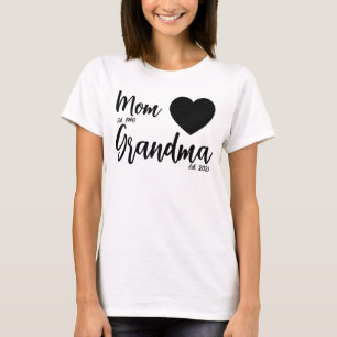 Mum Est Grandma Est Custom Shirt, Grandma Shirt, M T-Shirt