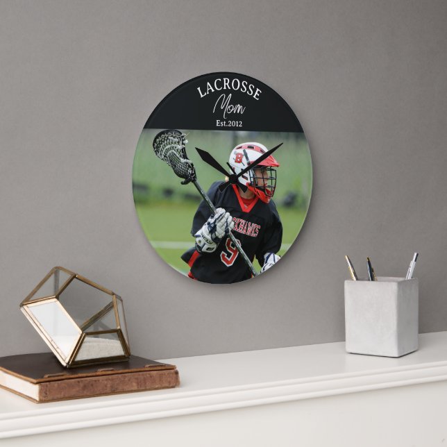  Mum Est. Photo Gift Large Clock (Office)