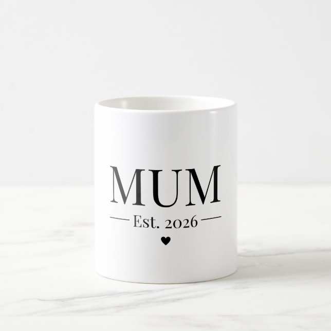 Mum Established 2026 Coffee Mug (Center)
