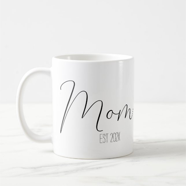Mum established 202x gift for mum mug (Left)