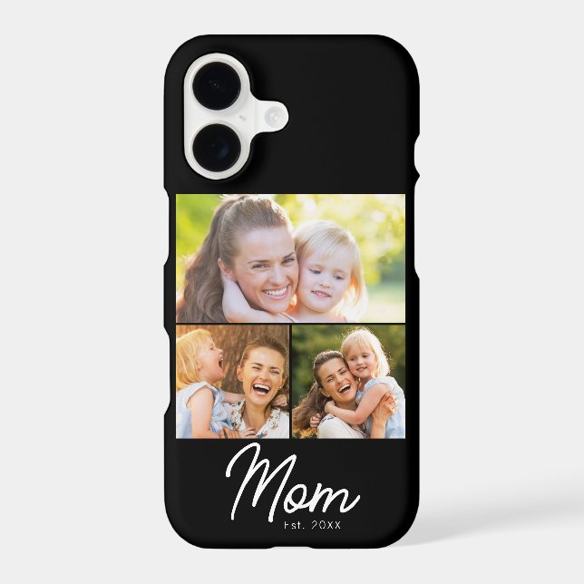 Mum Established 3 Photo Script Black (Back)