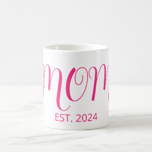 Mum Established Big Script New Mum Gift Coffee Mug
