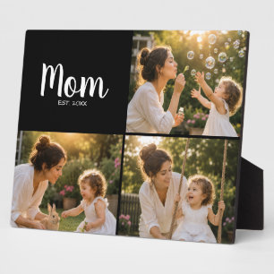 Mum Established Cherished Photo Moments Plaque