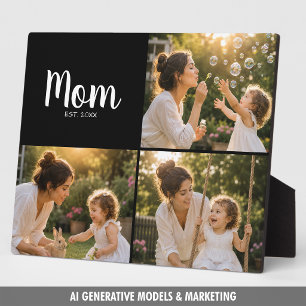 Mum Established Cherished Photo Moments Plaque