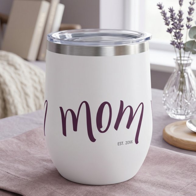 Mum Established Custom Year White Purple Script (Creator Uploaded)