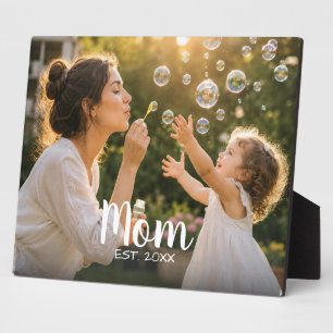 Mum Established Family Photo Gift Plaque