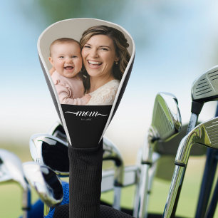 Mum Established Fun Script Photo Custom Golf Head Cover