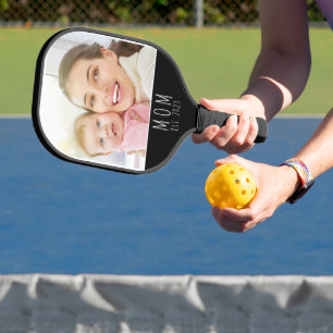 Mum Established Fun Script Photo Pickleball Paddle