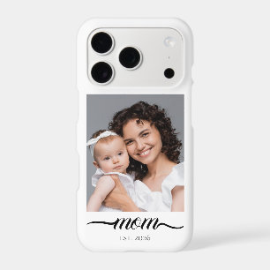 Mum Established Modern Black Script Photo Elegant