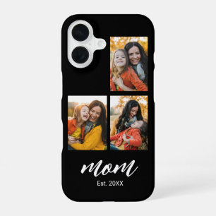 Mum Established Modern Script 3 Photo iPhone 16 Case