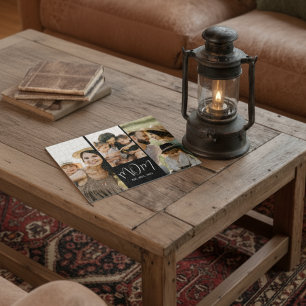 Mum Established Modern Script 3 Photo Jigsaw Puzzle