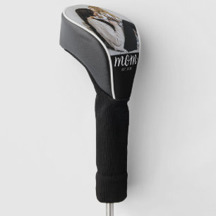 Mum Established Modern Script Photo Golf Head Cover