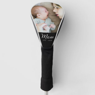 Mum Established Modern Script Photo Golf Head Cover