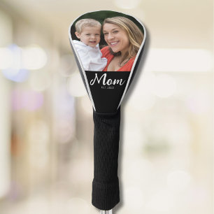 Mum Established Modern Script Photo Golf Head Cover