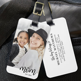 Mum Established Mother's Day Gift Luggage Tag