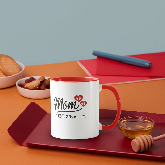 Mum Established Mothers Day  Mug (Mom Established Mothers Day Mug)