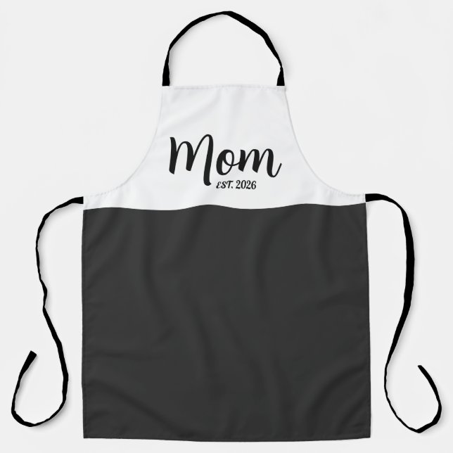 Mum Established New Mother Gift Apron (Front)