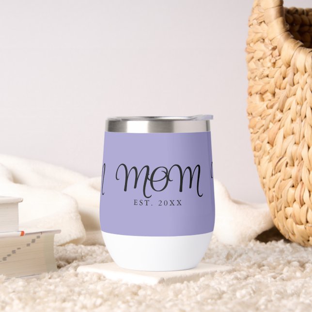 Mum Established New Mum Gift Black Script (Living Room)