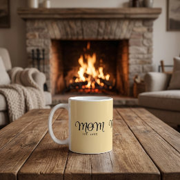 Mum Established New Mum Gift Black Script Coffee Mug