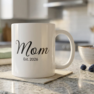 Mum Established New Mum Gift Coffee Mug