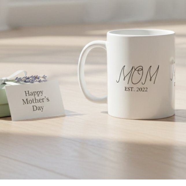 Mum Established New Mum Gift Coffee Mug (Creator Uploaded)
