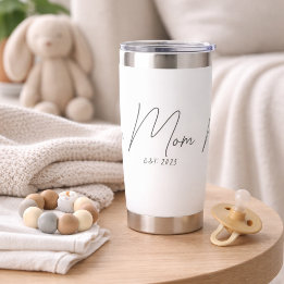 Mum Established New Mum Gift Insulated Tumbler