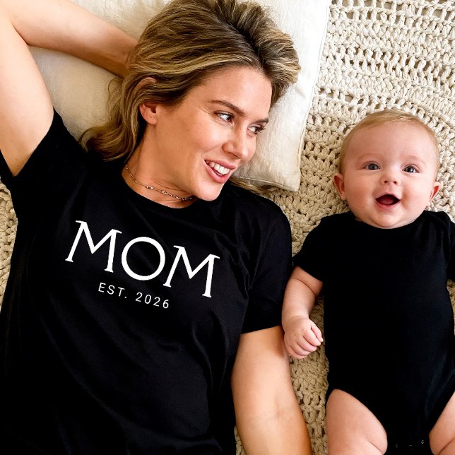 Mum Established New Mum Gift T-Shirt (Creator Uploaded)