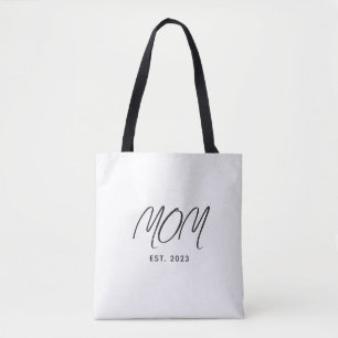 Mum Established New Mum Gift Tote Bag