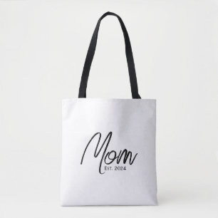 Mum Established New Mum Gift Tote Bag