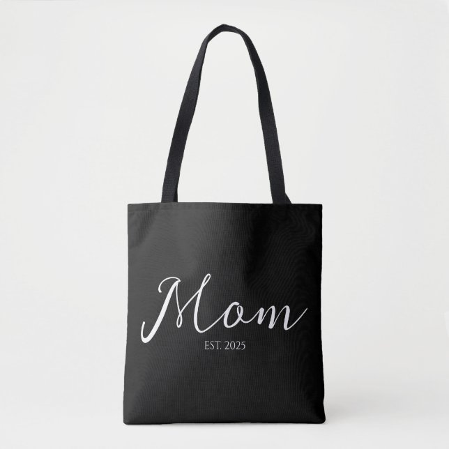 Mum Established New Mum Gift Tote Bag (Front)