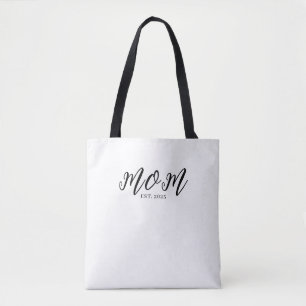 Mum Established New Mum Gift Tote Bag