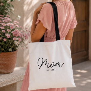 Mum Established New Mum Gift Tote Bag