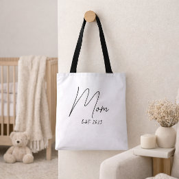 Mum Established New Mum Gift Tote Bag
