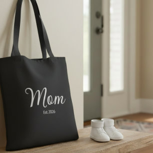 Mum Established New Mum Gift Tote Bag