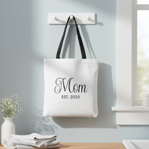 Mum Established New Mum Gift Tote Bag