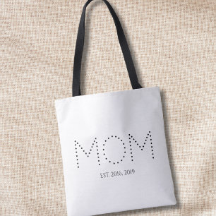 Mum Established New Mum Gift Tote Bag