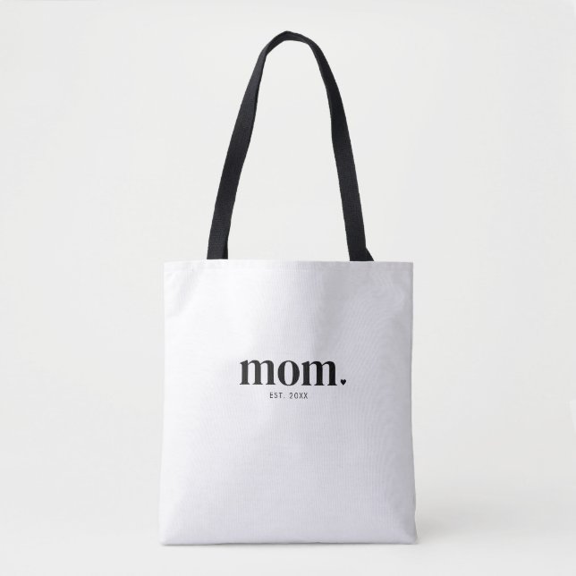 Mum Established New Mum Gift Tote Bag (Front)