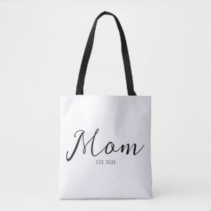 Mum Established New Mum Gift Tote Bag