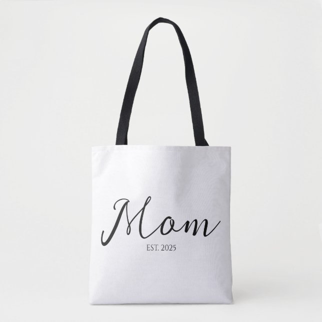 Mum Established New Mum Gift Tote Bag (Front)