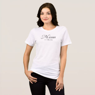 Mum Established New Mum Gift Tri-Blend Shirt