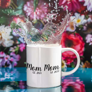 Mum Established New Mum Gift Two-Tone Coffee Mug