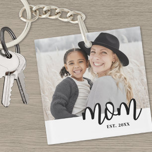 Mum Established Photo Gift Key Ring
