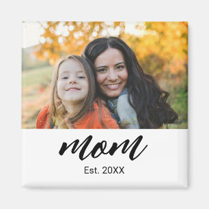 Mum Established Photo Gift Magnet